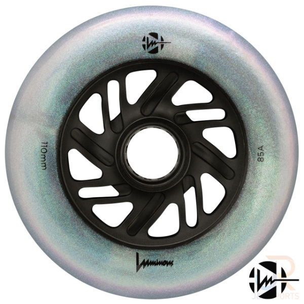 LUMINOUS LED INLINE WHEEL - BLACK PEARL - 110mm/85a (Unit)