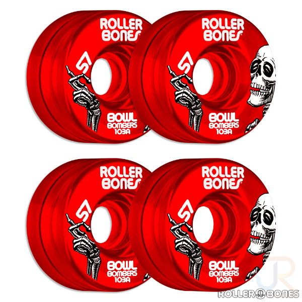 ROLLERBONES - BOWL BOMBERS RED (8) - 57mm/103a