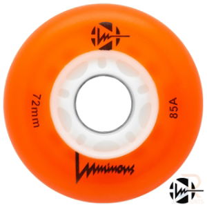 LUMINOUS - LED INLINE WHEEL - ORANGE - 72mm/85a (UNIT)