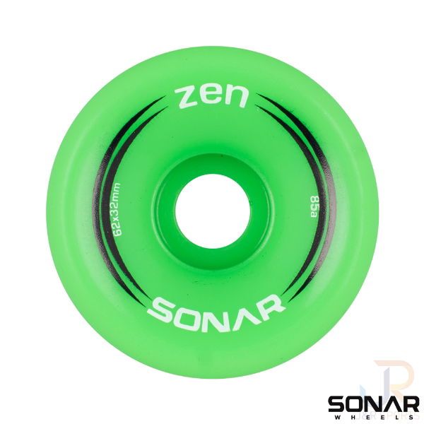 SONAR WHEELS (4) ZEN - GREEN - 62mm/85a