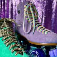 MOXI X DERBY LACES - LEOPARD - 90"