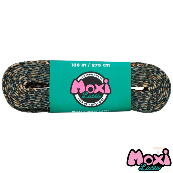 MOXI X DERBY LACES - LEOPARD - 108"