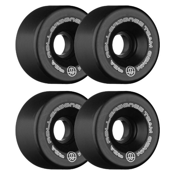 ROLLERBONES - TEAM LOGO BLACK (8) - 62mm/98a