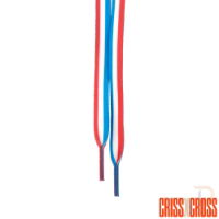 CRISS CROSS X DERBY LACES - TRIO - BLUE/RED/WHT - 90"