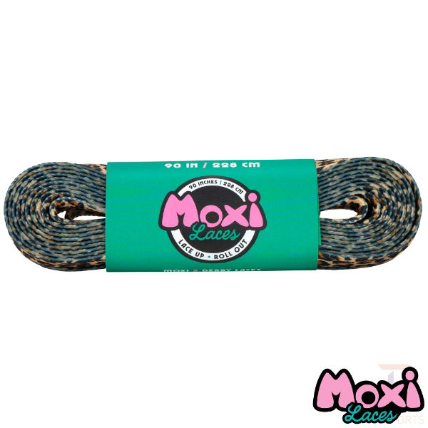MOXI X DERBY LACES - LEOPARD - 90"