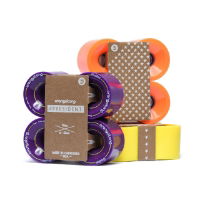 ORANGATANG "4PRESIDENT" inc JEHU V2 BEARINGS - PURPLE 70mm 83a (Set 4)